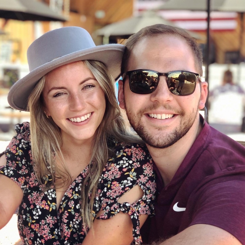 Blue Felt Hat with Braided Leather Band